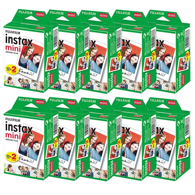 

Пленка Fujifilm instax mini 9 mini11, 10-100 листов, белая, 3 дюйма, широкая пленка для мгновенной камеры mini 8 7s 25 50s 90, фотобумага