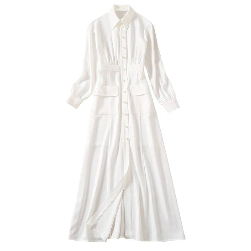 High-End Women 'S Fashion White Single-Breasted Shirt Dress for Ladies In Spring and Summer 2022 Dress for Women
High-End Women 'S Fashion White Single-Breasted Shirt Dress for Ladies In Spring and Summer 2022 Dress for Women