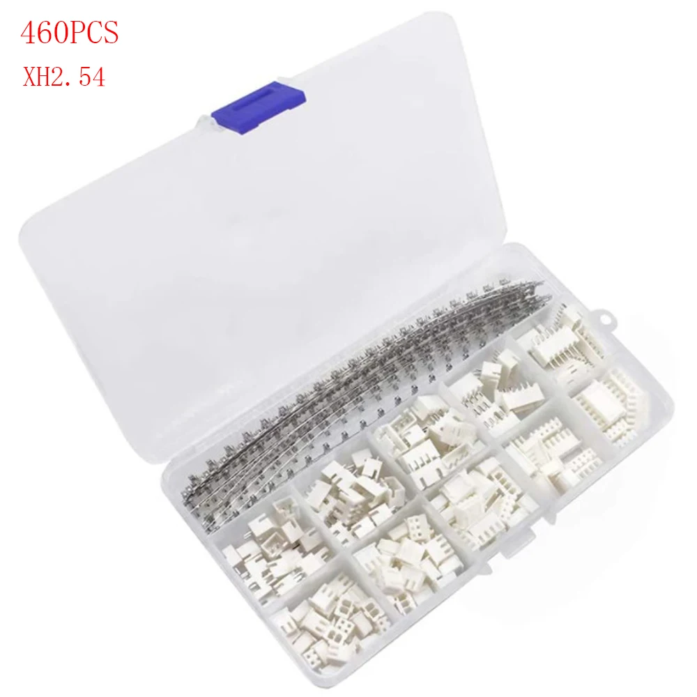 460Pcs JST PH2.0 XH2.54 Male Female Connector Kit 2/3/4/5/6 Pin Plug with Terminal Wire Cables Socket Header Wire Connectors Kit
460Pcs JST PH2.0 XH2.54 Male Female Connector Kit 2/3/4/5/6 Pin Plug with Terminal Wire Cables Socket Header Wire Connectors Kit