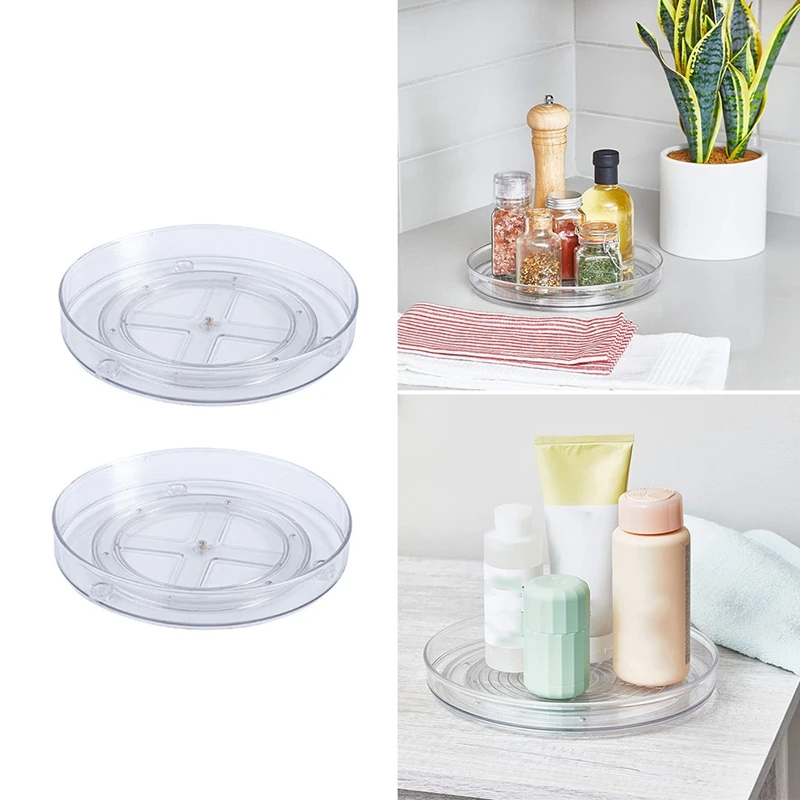 2 Pcs Lazy Susan Cabinet Organizer,Turntable Kitchen Organizer,Clear Storage Bins
2 Pcs Lazy Susan Cabinet Organizer,Turntable Kitchen Organizer,Clear Storage Bins