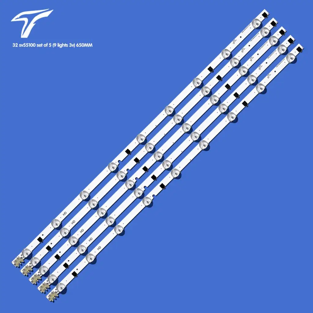 Светодиодная лента, 5 шт, 9 светодиодов 
Светодиодная лента, 5 шт, 9 светодиодов