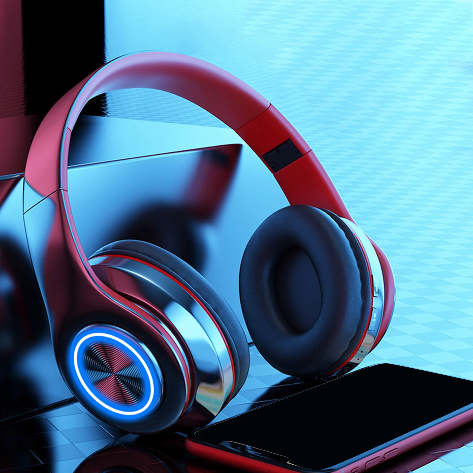 B39 Wireless Illuminated Headset Wireless Luminous Headset With Hi-Fi Stereo Sound Wire-free Connected Luminous Gaming Headset 
B39 Wireless Illuminated Headset Wireless Luminous Headset With Hi-Fi Stereo Sound Wire-free Connected Luminous Gaming Headset