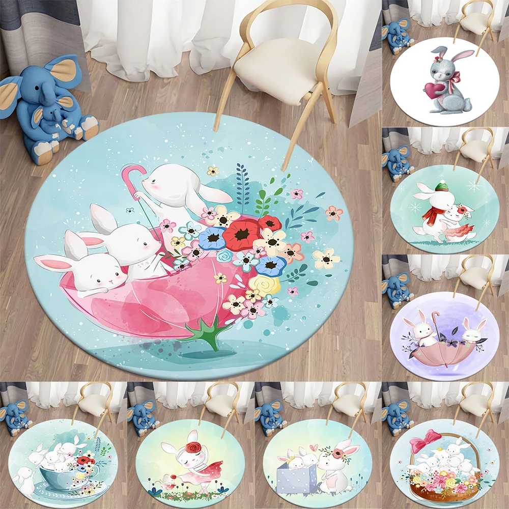 Round Carpet Cartoon Cute Rabbit Print Kids Carpet Round Carpet Living Room Floor Mats Home Decor Moda
Round Carpet Cartoon Cute Rabbit Print Kids Carpet Round Carpet Living Room Floor Mats Home Decor Moda