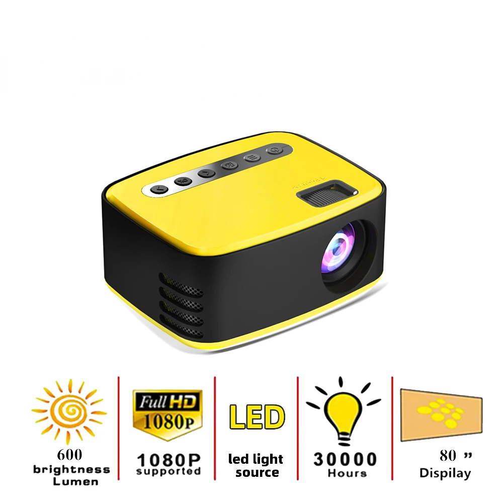 New T20 Mini Portable 1080P USB HD LED Home Media Video Player Cinema Projector 320x240 Pixels Supports Easy To Carry
New T20 Mini Portable 1080P USB HD LED Home Media Video Player Cinema Projector 320x240 Pixels Supports Easy To Carry