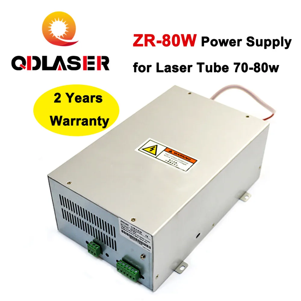 QDLASER 80 watts Laser Power Source for 70W 80W Co2 Glass Laser Tube Engraving and Cutting Machine
QDLASER 80 watts Laser Power Source for 70W 80W Co2 Glass Laser Tube Engraving and Cutting Machine
