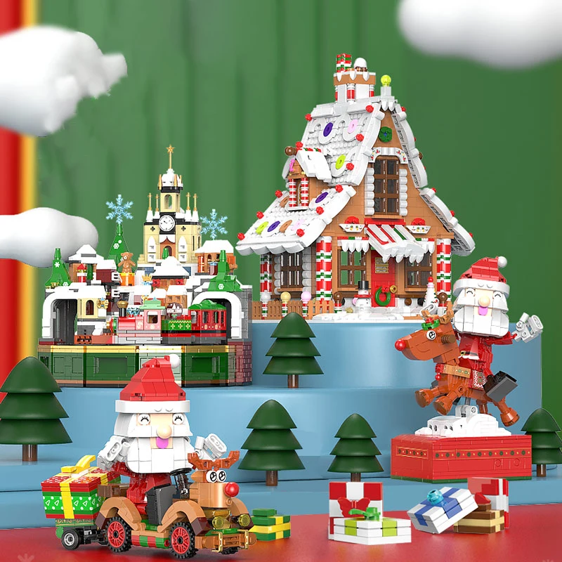 Конструктор «городская архитектура» с надписью «Merry Christmas», дом, строительные блоки, музыкальная шкатулка, замок, поезд, Санта-Клаус, дерево, ...
Конструктор «городская архитектура» с надписью «Merry Christmas», дом, строительные блоки, музыкальная шкатулка, замок, поезд, Санта-Клаус, дерево, ...