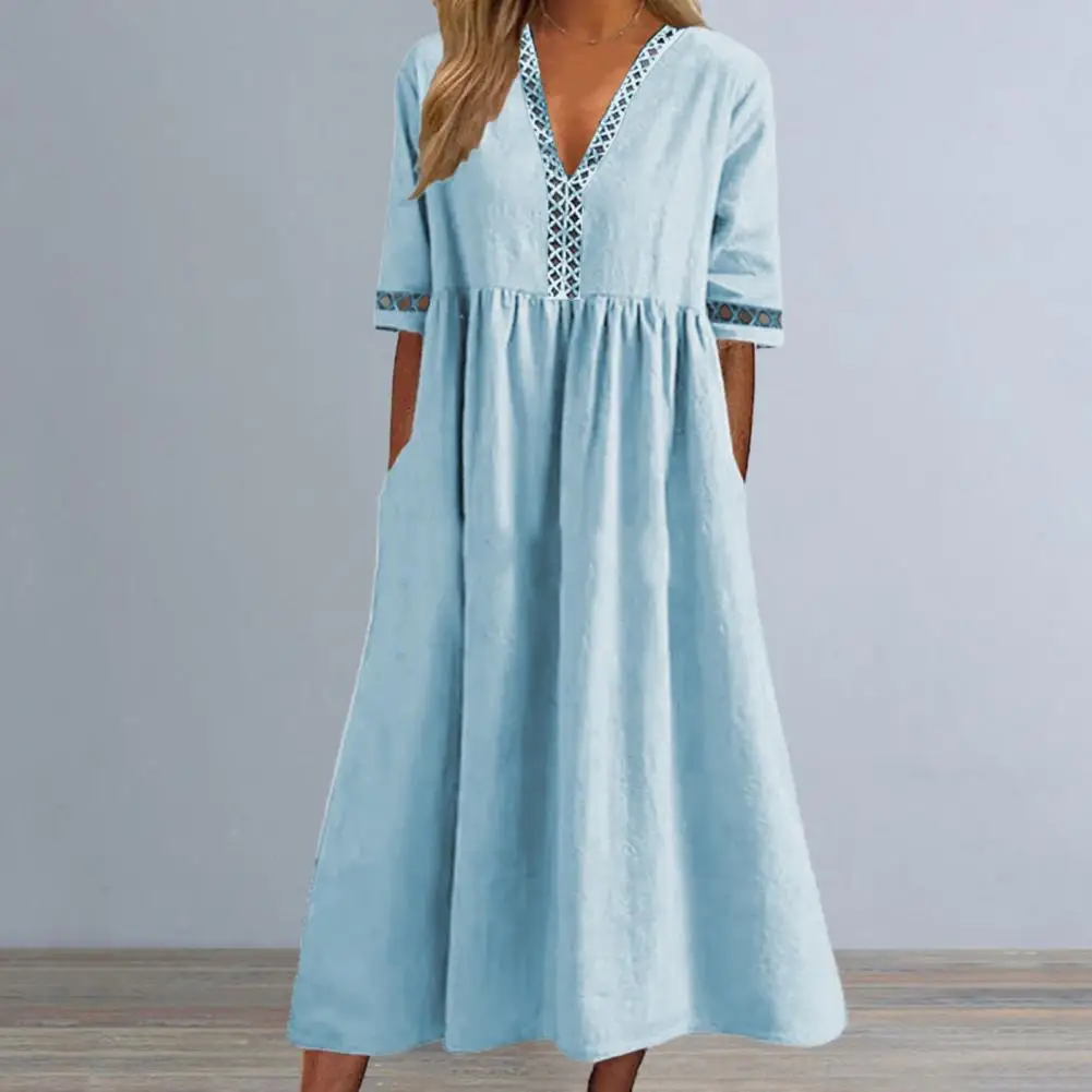 Hollow Out Chic Loose Hem Lady Midi Dress Pullover Women Summer Dress Pleated Female Clothes
Hollow Out Chic Loose Hem Lady Midi Dress Pullover Women Summer Dress Pleated Female Clothes