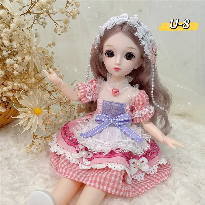 30cm BJD Doll 12 Inch 23 Movable Joints Makeup Dress Up Cute Brown Big Eyeball Dolls with Fashion Clothes for Girls Toy
30cm BJD Doll 12 Inch 23 Movable Joints Makeup Dress Up Cute Brown Big Eyeball Dolls with Fashion Clothes for Girls Toy