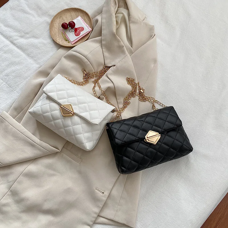 Fashion Women Shoulder Bag Pu Leather Luxury Purse and Handbag Diamond Lattice Chains Crossbody Bag for Women Retro Shopping Bag
Fashion Women Shoulder Bag Pu Leather Luxury Purse and Handbag Diamond Lattice Chains Crossbody Bag for Women Retro Shopping Bag