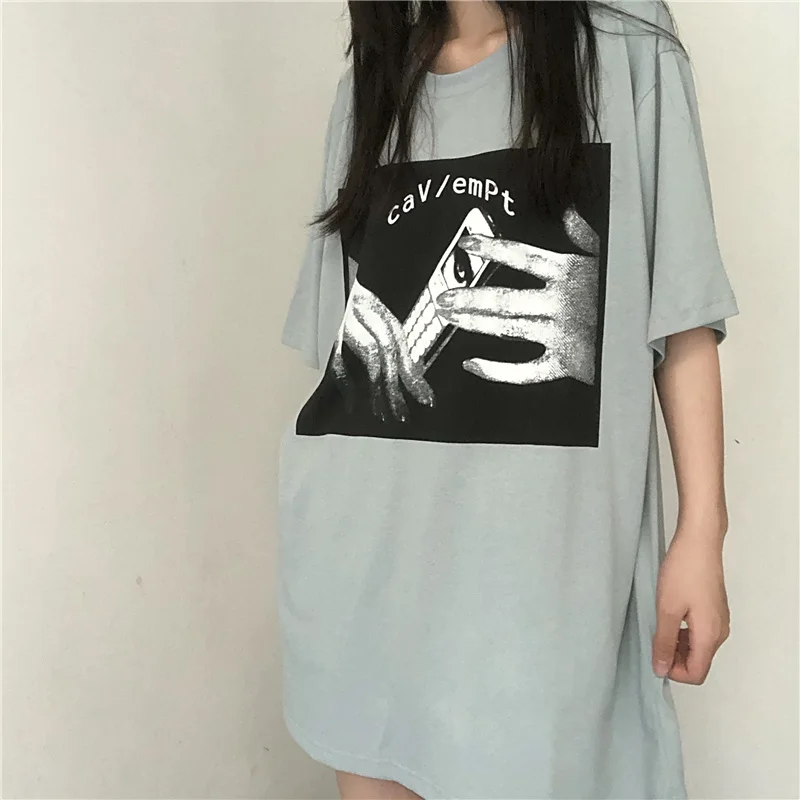 CAVEMPT C.E Ghost Hand Printing Fallow Baggy Round Neck Short Sleeve T-Shirt For Men And Women Fashion
CAVEMPT C.E Ghost Hand Printing Fallow Baggy Round Neck Short Sleeve T-Shirt For Men And Women Fashion