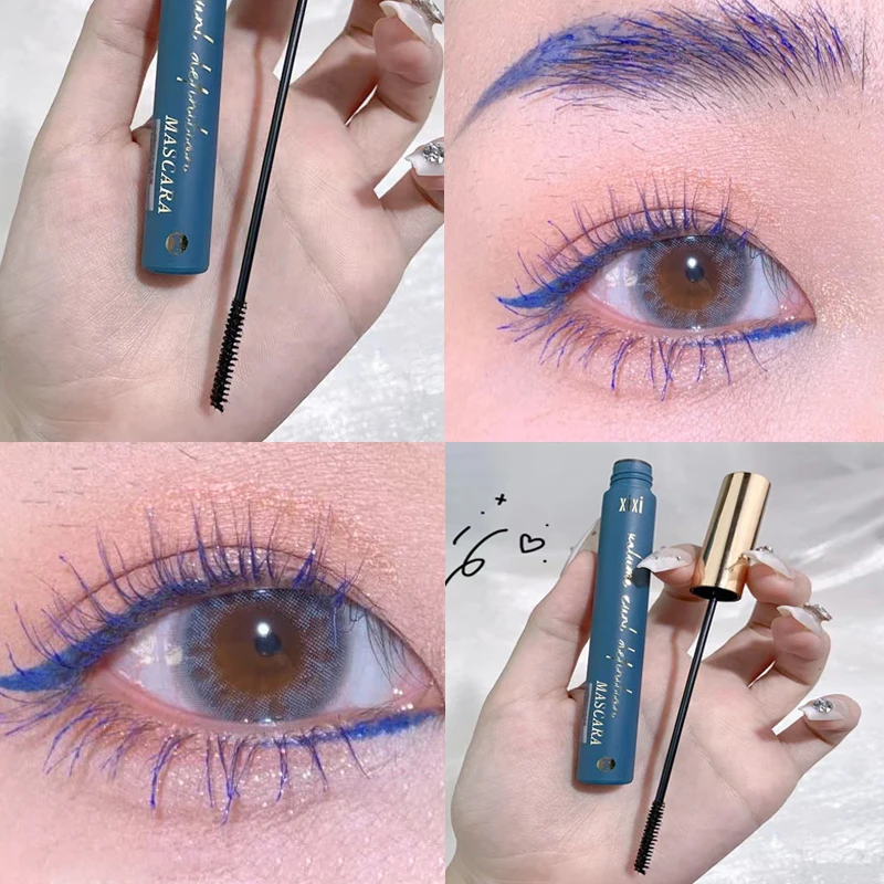 Colorful Mascara Lengthens Eyelashes Extra Volume Waterproof Natural Lashes Quick-drying Blue Mascara Female Makeup Cosmetics
Colorful Mascara Lengthens Eyelashes Extra Volume Waterproof Natural Lashes Quick-drying Blue Mascara Female Makeup Cosmetics