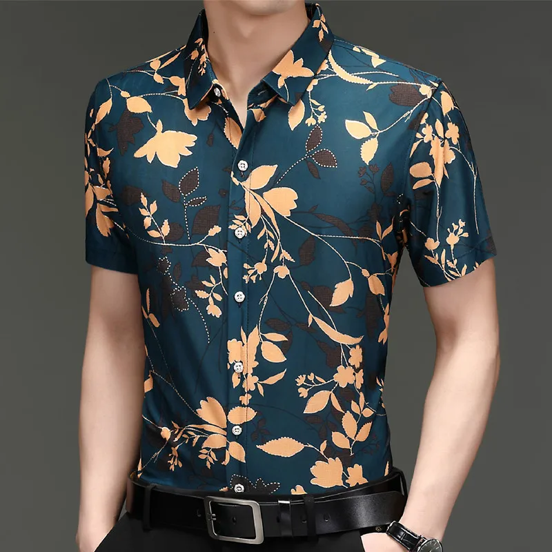 New Summer Casual Noble Gilded Printed Mens Shirts Soft Thin Slim Quick-Drying Tops Luxury Beach Hawaiian Shirt Lapels Homme
New Summer Casual Noble Gilded Printed Mens Shirts Soft Thin Slim Quick-Drying Tops Luxury Beach Hawaiian Shirt Lapels Homme