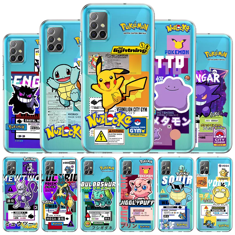 Hot Pokemon Pikachu Phone Case For Samsung Galaxy A52 4G 5G A32 A12 A31 A22 A72 A21s A50 A41 A51 A71 A20s A20e A02s Fundas
Hot Pokemon Pikachu Phone Case For Samsung Galaxy A52 4G 5G A32 A12 A31 A22 A72 A21s A50 A41 A51 A71 A20s A20e A02s Fundas