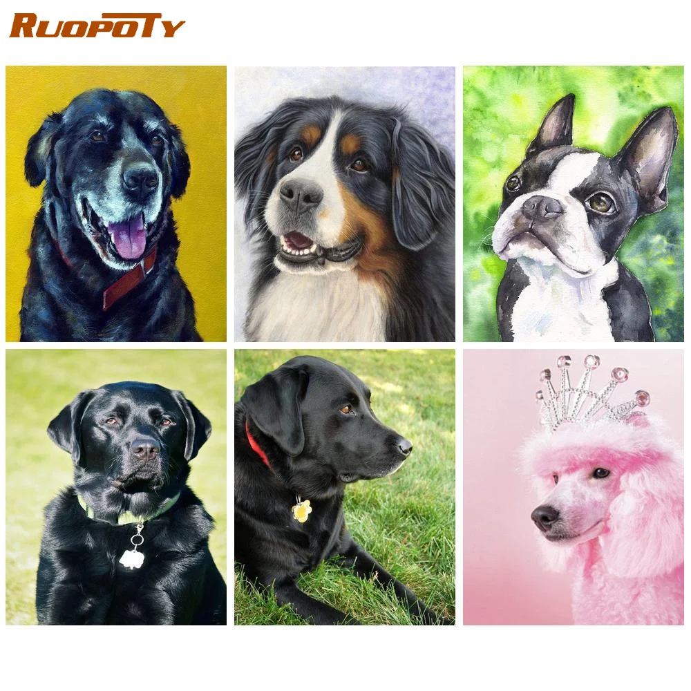 RUOPOTY 5D DIY Diamond Embroidery Dog Rhinestone Pictures Diamond Painting Mosaic Animals Kit Home Decor Needlework Gift
RUOPOTY 5D DIY Diamond Embroidery Dog Rhinestone Pictures Diamond Painting Mosaic Animals Kit Home Decor Needlework Gift