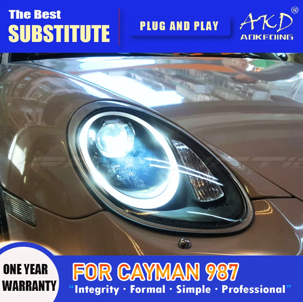 Фара AKD для Porsche Boxster 987, головная фара 2005-2008, фары 987 DRL, сигнал поворота, фара дальнего света, объектив проектора Angel Eye
Фара AKD для Porsche Boxster 987, головная фара 2005-2008, фары 987 DRL, сигнал поворота, фара дальнего света, объектив проектора Angel Eye
