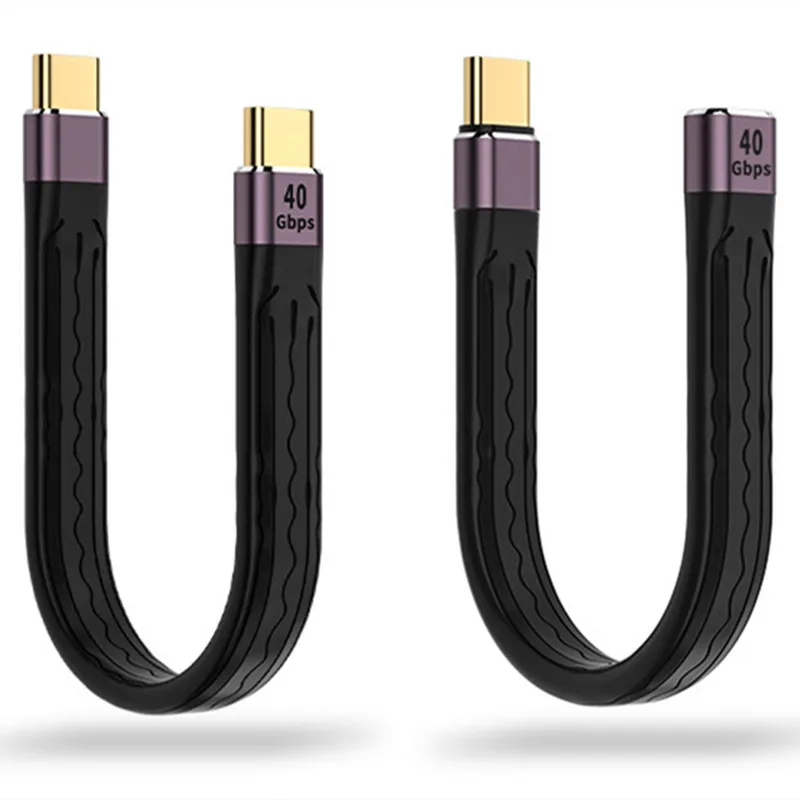 USB 4.0 Gen3 OTG Data Cable PD 100W 5A Fast Charging USB C to Type C Cable Thunderbolt 3 4K@60Hz Cable USB Tipo C 40Gbps
USB 4.0 Gen3 OTG Data Cable PD 100W 5A Fast Charging USB C to Type C Cable Thunderbolt 3 4K@60Hz Cable USB Tipo C 40Gbps