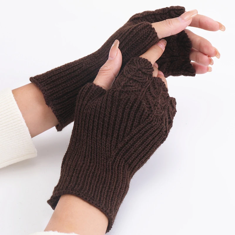 Retro Crochet Knitting Half Finger Gloves Women Soft Warm Wool Knitted Mittens Solid Short Gloves Women Winter Fingerless Gloves
Retro Crochet Knitting Half Finger Gloves Women Soft Warm Wool Knitted Mittens Solid Short Gloves Women Winter Fingerless Gloves