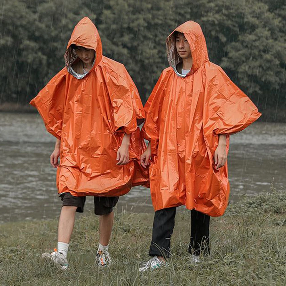 Rainwear Raincoat 130x100cm Cold Cycling Disaster Double Sided Exploration For Camping Insulation Poncho Practical
Rainwear Raincoat 130x100cm Cold Cycling Disaster Double Sided Exploration For Camping Insulation Poncho Practical
