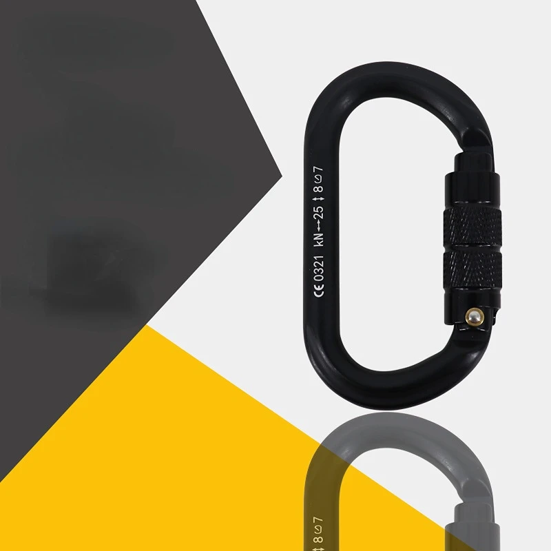 Climbing Accessories Aluminum Alloy D Ring Locking Carabiner Clip Keychain Rope Survival Rescue Mountaineering Carabiners Hook
Climbing Accessories Aluminum Alloy D Ring Locking Carabiner Clip Keychain Rope Survival Rescue Mountaineering Carabiners Hook