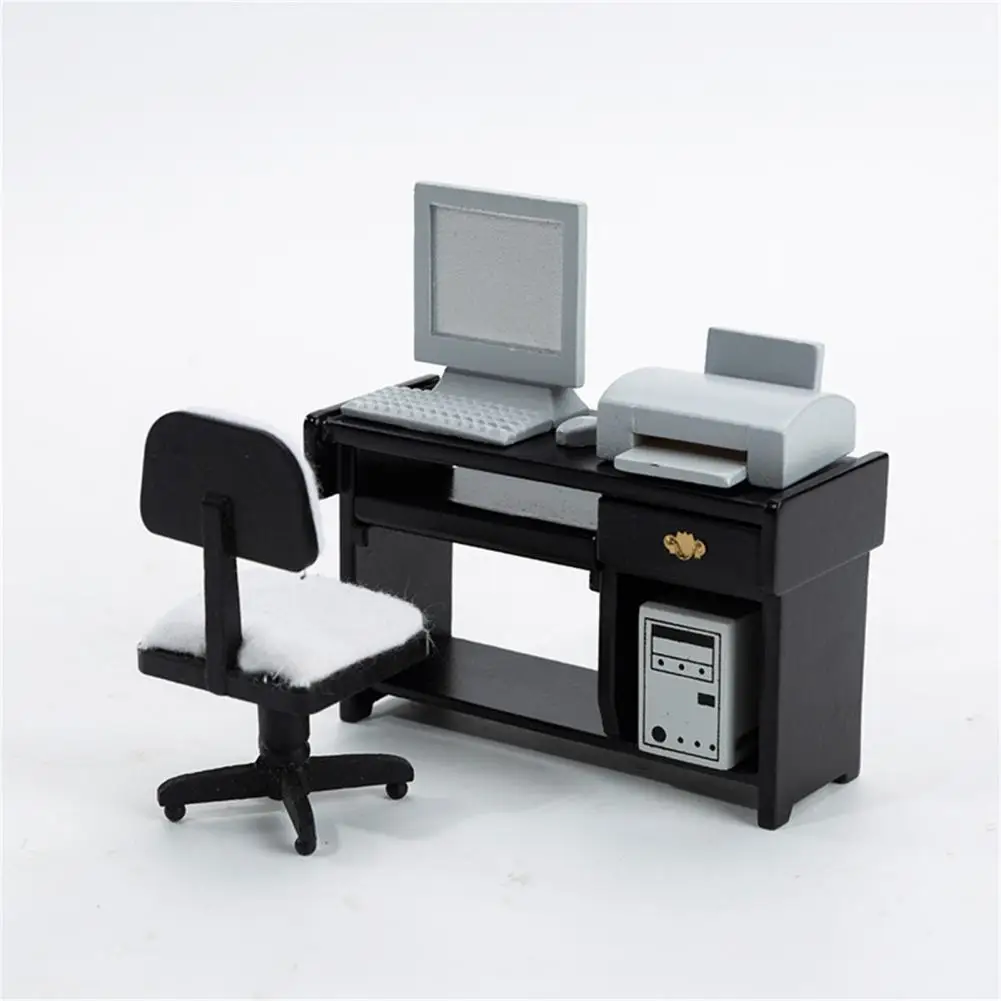 Simple Dollhouse Chair Study Desk/Computer Decor Portable Dollhouse Miniature Study Desk Shock-proof Dollhouse Accessories
Simple Dollhouse Chair Study Desk/Computer Decor Portable Dollhouse Miniature Study Desk Shock-proof Dollhouse Accessories