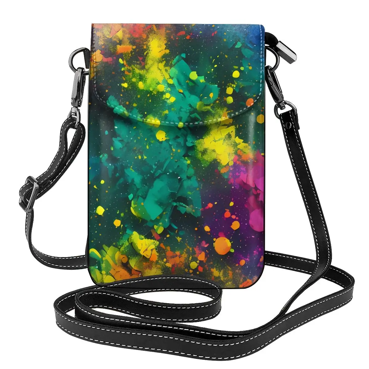Abstract Splatter Shoulder Bag Galaxy Art Print Stylish Leather Streetwear Women Bags Woman Gift Purse 
Abstract Splatter Shoulder Bag Galaxy Art Print Stylish Leather Streetwear Women Bags Woman Gift Purse