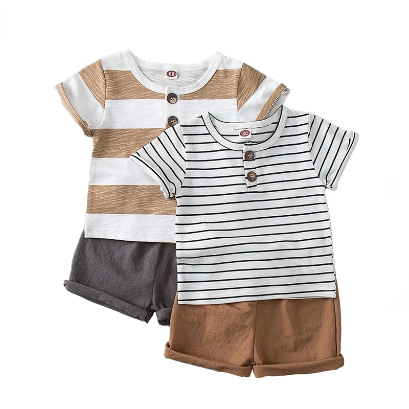 Baby Boy's Suit Summer Casual Clothes Set Top Shorts 2PCS Baby Clothing Set for Boys Striped Infant Suits Kids Clothes
Baby Boy's Suit Summer Casual Clothes Set Top Shorts 2PCS Baby Clothing Set for Boys Striped Infant Suits Kids Clothes