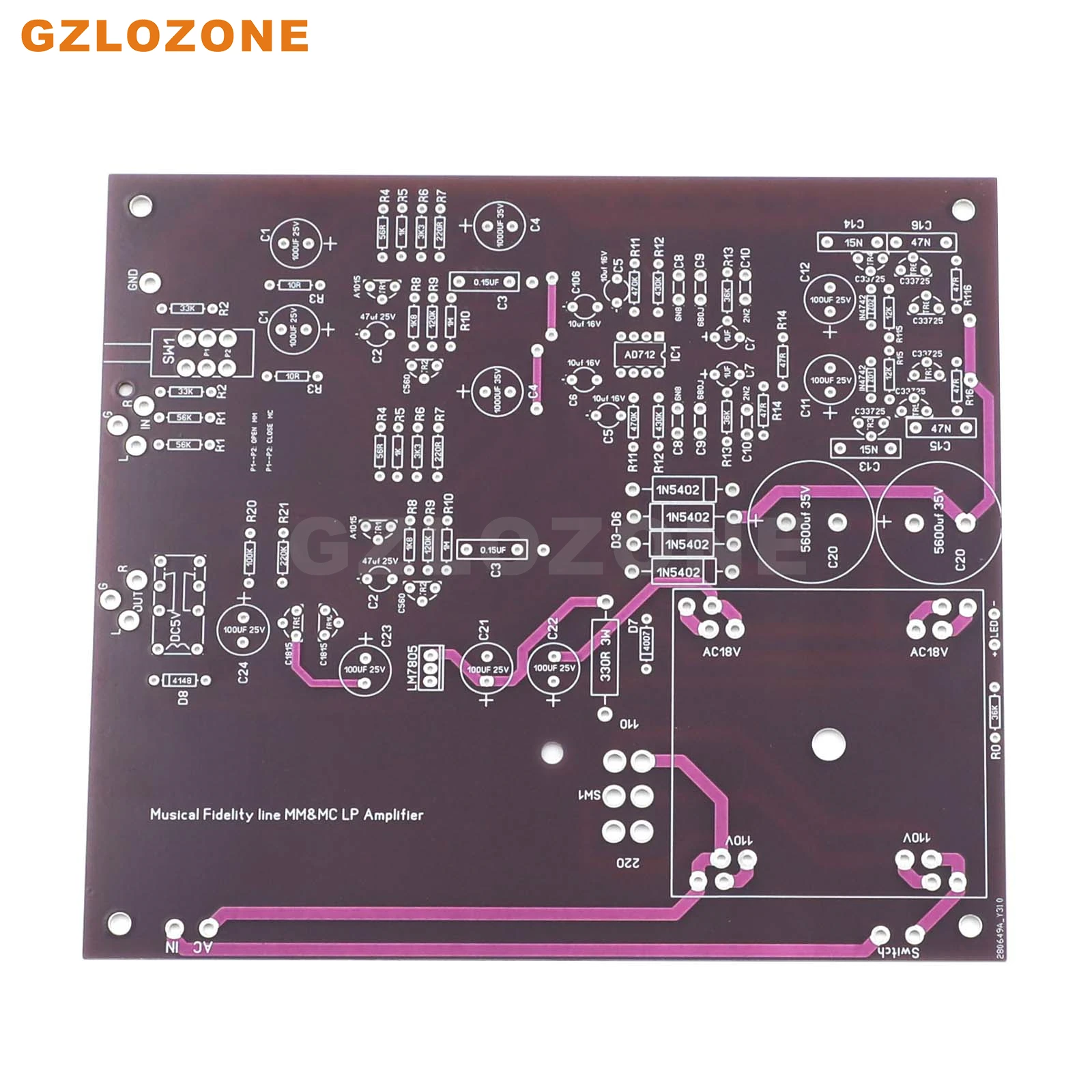 ZEROZONE MF712 HIFI музыкальная Точная линия MM/MC полностью дискретный LP телефонный усилитель чистая печатная плата
ZEROZONE MF712 HIFI музыкальная Точная линия MM/MC полностью дискретный LP телефонный усилитель чистая печатная плата