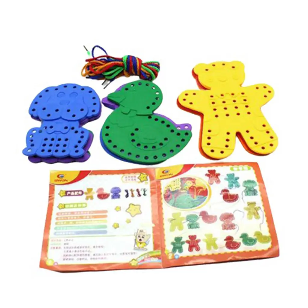 9pcs 6-Color Threading Creative Animal Kindergarten Childhood Toy 
9pcs 6-Color Threading Creative Animal Kindergarten Childhood Toy