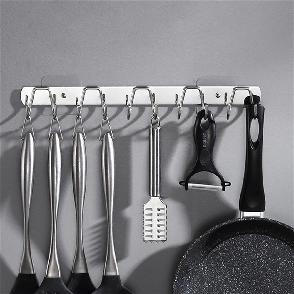Wall Hanging Hook Self Adhesive Double Hooks Rack Wall Hangers Waterproof Kitchen Spoon Hook Bathroom Towel Holders Hook Storage
Wall Hanging Hook Self Adhesive Double Hooks Rack Wall Hangers Waterproof Kitchen Spoon Hook Bathroom Towel Holders Hook Storage