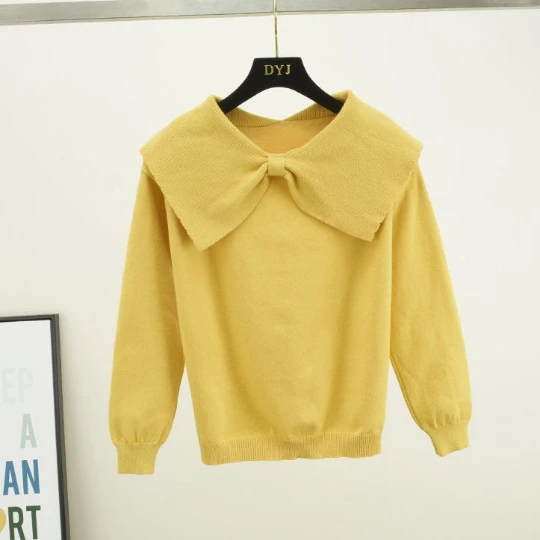 Solid Yellow KoreaPullover Girl Woman Women Sweater V-Neck Knit Tops Casual Women's Sweaters Fall Spring Top Coat Cloth Suétere
Solid Yellow KoreaPullover Girl Woman Women Sweater V-Neck Knit Tops Casual Women's Sweaters Fall Spring Top Coat Cloth Suétere