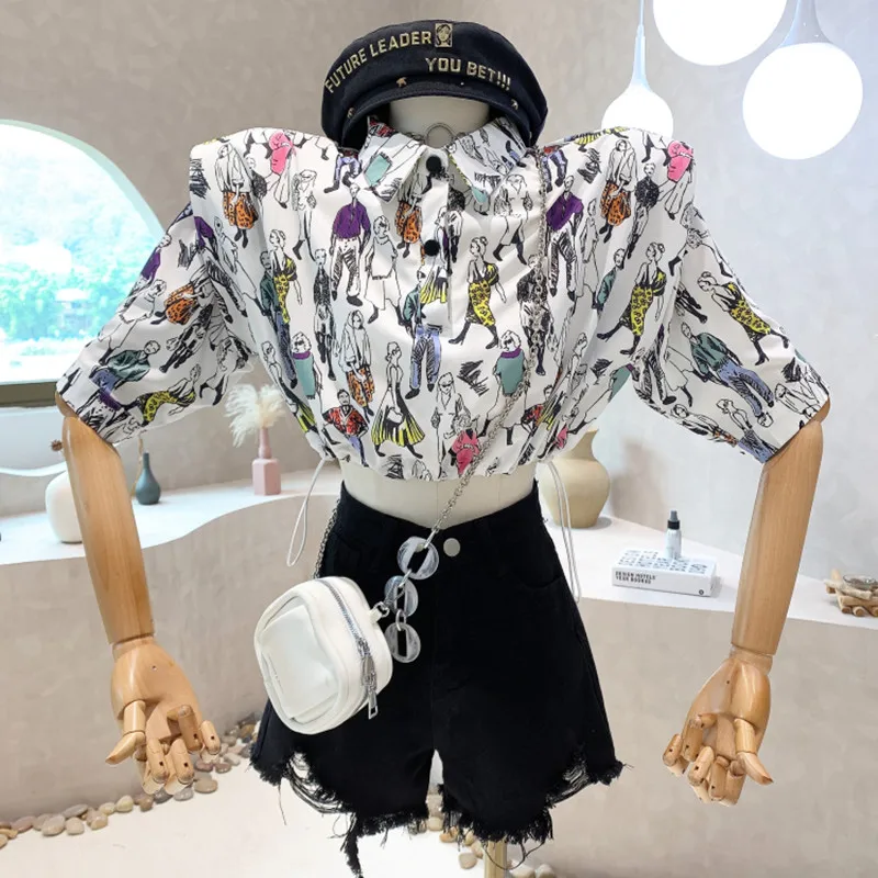 New Women's Clothing 2022 Summer Printed short sleeved shirt versatile thin short bottomed Shirt Top
New Women's Clothing 2022 Summer Printed short sleeved shirt versatile thin short bottomed Shirt Top