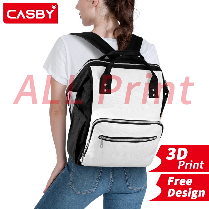Large Capacity Multifunctional Mummy Bag Maternity Outdoor Travel Backpack 3D Print Custom Logo All Print Design DIY Free Design
Large Capacity Multifunctional Mummy Bag Maternity Outdoor Travel Backpack 3D Print Custom Logo All Print Design DIY Free Design