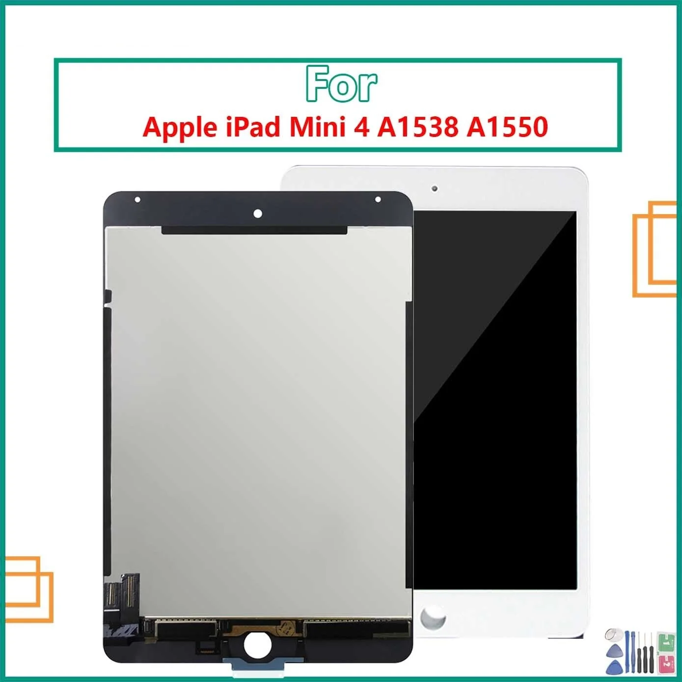 New LCD Display For iPad Mini 4 A1538 A1550 LCD Display Touch Screen Digitizer Assembly Replacement
New LCD Display For iPad Mini 4 A1538 A1550 LCD Display Touch Screen Digitizer Assembly Replacement