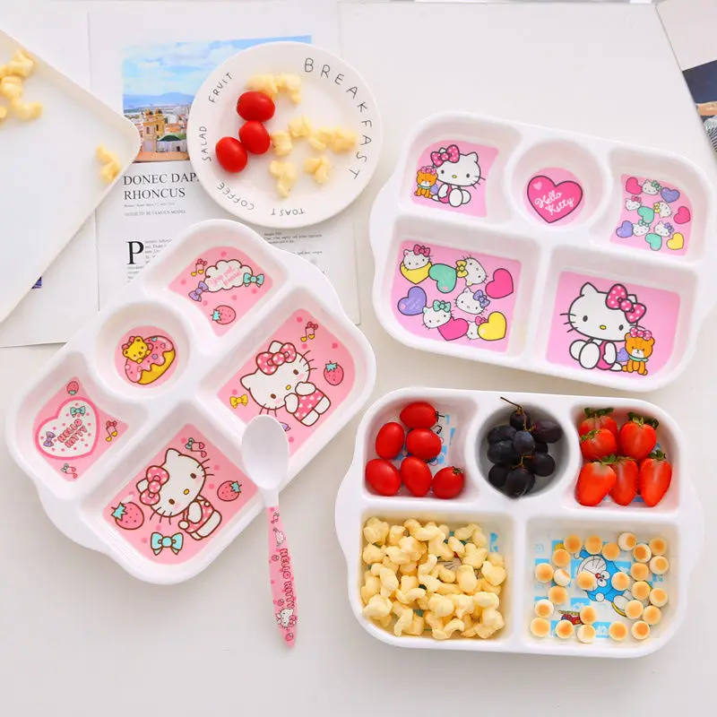 Kawaii Sanriod Anime Surrounding Kitty Cartoon Cute Children's Household Divided Rice Plate Dinner Plate Melamine Tableware
Kawaii Sanriod Anime Surrounding Kitty Cartoon Cute Children's Household Divided Rice Plate Dinner Plate Melamine Tableware
