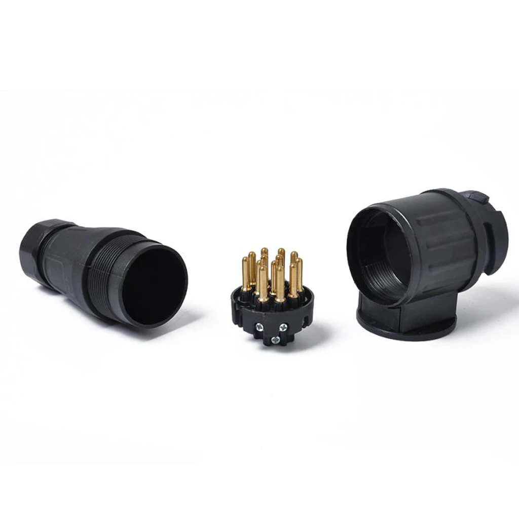 2x12V 13-Pin Trailer Plug Adapter 13-Pole Trailer Electrical Connector Black
2x12V 13-Pin Trailer Plug Adapter 13-Pole Trailer Electrical Connector Black