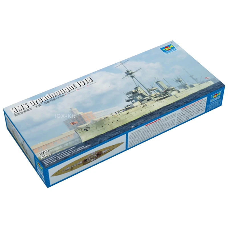 

Trumpeter 06706 1/700 HMS Dreadnought 1918 WWII Battleship Military Ship Assembly Plastic Child Toy Handcraft Model Building Kit