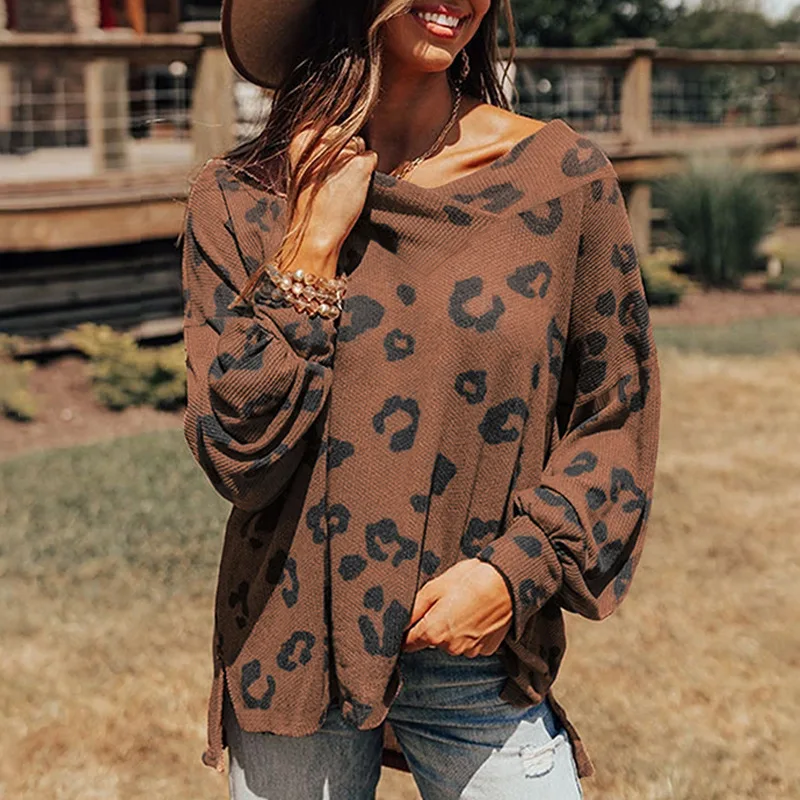 Leopard Print Outer Wear Basic Women Autumn Winter New V Neck Loose Casual Long Sleeve Sweater Women
Leopard Print Outer Wear Basic Women Autumn Winter New V Neck Loose Casual Long Sleeve Sweater Women