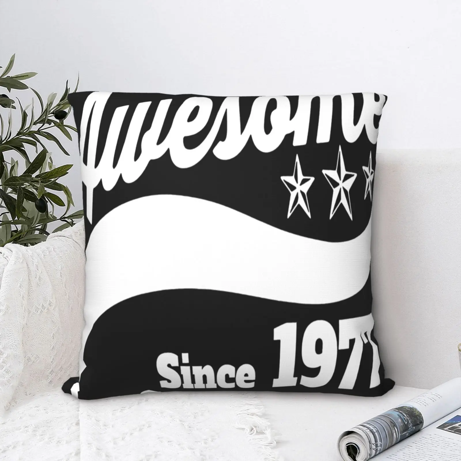 Printed Awesome Since 1977 Happy Pillow Case Pillow Cases Home Decor For Sofa Throw Pillows Modern Pillow Cover Cushions Cover
Printed Awesome Since 1977 Happy Pillow Case Pillow Cases Home Decor For Sofa Throw Pillows Modern Pillow Cover Cushions Cover