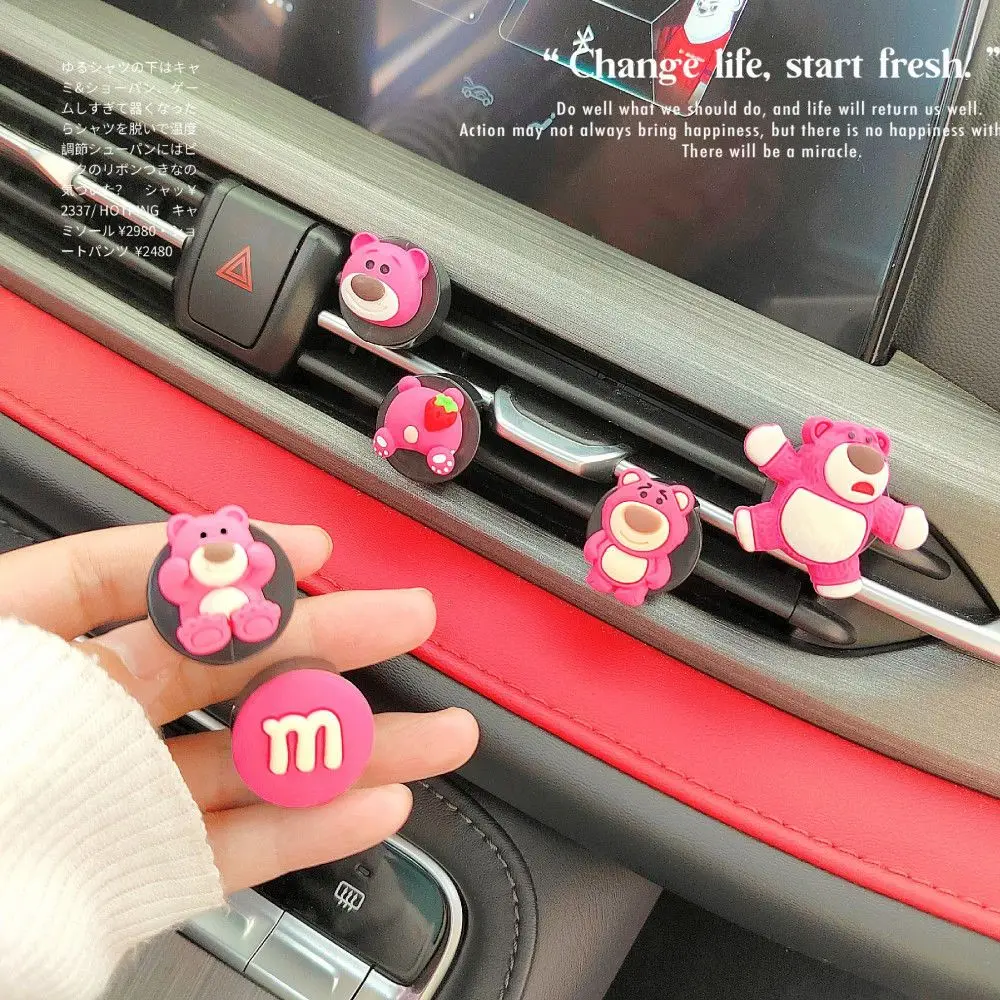 Strawberry Bear Car Aromatherapy Sheet Solid Perfume Car Vent Decoration Cute Car Interior Decorations cute car accessories
Strawberry Bear Car Aromatherapy Sheet Solid Perfume Car Vent Decoration Cute Car Interior Decorations cute car accessories