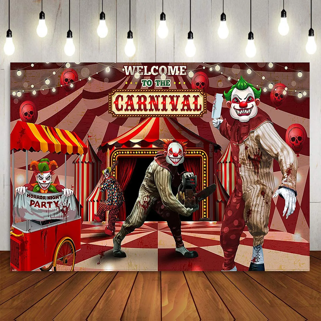Carnival Backdrop Banner Halloween Decor Circus Theme Background Eve Clown Photography Photo Booth Props for Birthday Party
Carnival Backdrop Banner Halloween Decor Circus Theme Background Eve Clown Photography Photo Booth Props for Birthday Party