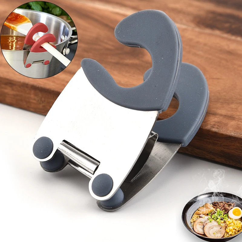 1Pcs Stainless Steel Pot Side Clips Anti-scalding Spoon Holder Kitchen Gadgets Pot Side Clips Rubber Convenient Kitchen Tools
1Pcs Stainless Steel Pot Side Clips Anti-scalding Spoon Holder Kitchen Gadgets Pot Side Clips Rubber Convenient Kitchen Tools