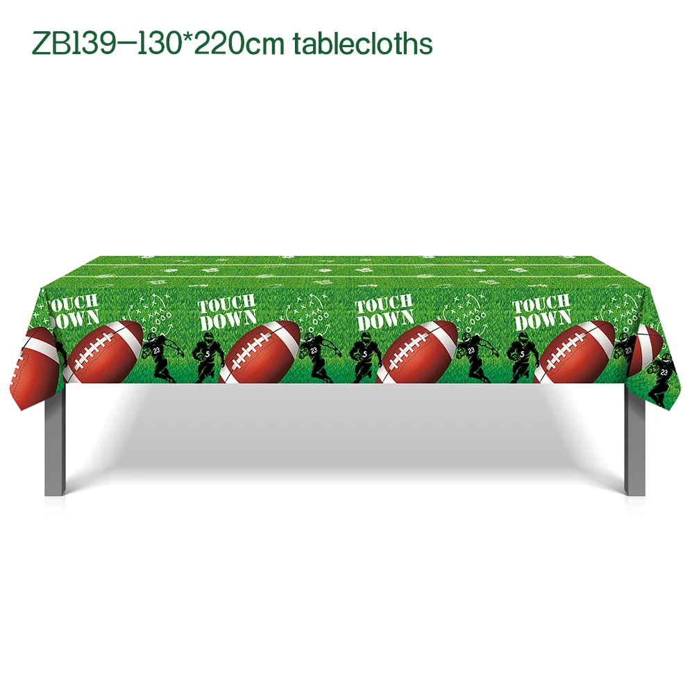 130*220cm Rugby American Football Sport Game Party Disposable Tableware Tablecovers Baby Shower Party Birthday Party Decorations
130*220cm Rugby American Football Sport Game Party Disposable Tableware Tablecovers Baby Shower Party Birthday Party Decorations