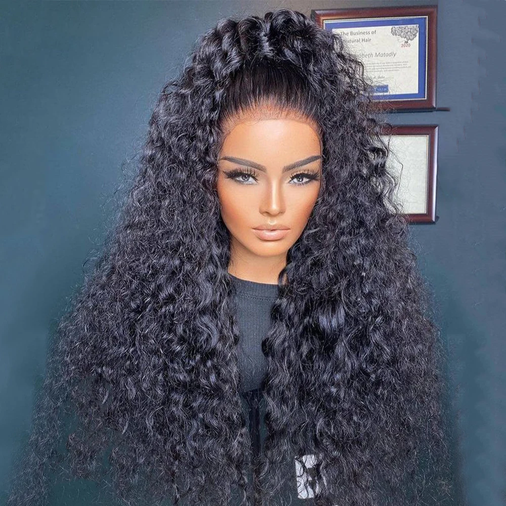 Natural Black Soft 26Inch Long 180%Density Kinky Curly Preplucked Glueless Lace Front Wig For Women With Babyhair Daily Cosplay
Natural Black Soft 26Inch Long 180%Density Kinky Curly Preplucked Glueless Lace Front Wig For Women With Babyhair Daily Cosplay