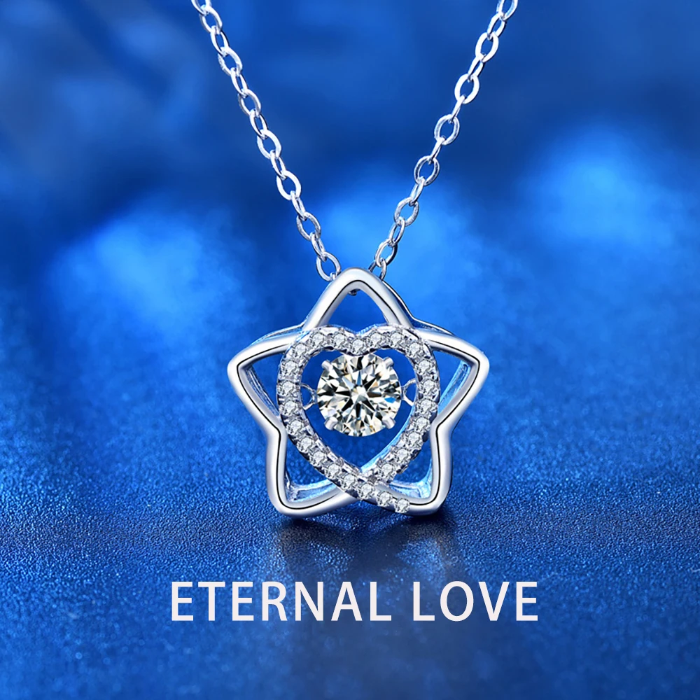 0.5CT Eternal Love Moissanite Necklace 925 Sterling Silver Birthday Gift Luxury Jewelry Pendant Necklaces Box Free Shipping
0.5CT Eternal Love Moissanite Necklace 925 Sterling Silver Birthday Gift Luxury Jewelry Pendant Necklaces Box Free Shipping