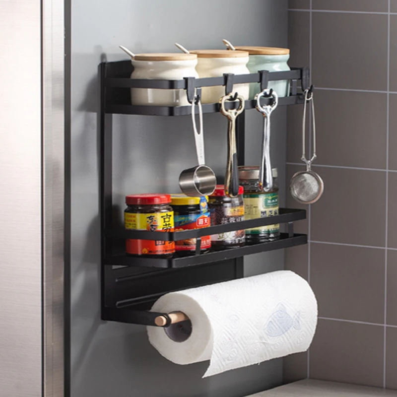 Wall-mounted Organizer Magnetic Adsorption Refrigerator Side Rack Multifunction Holder Kitchen Paper Towel Shelf Rack Storage
Wall-mounted Organizer Magnetic Adsorption Refrigerator Side Rack Multifunction Holder Kitchen Paper Towel Shelf Rack Storage