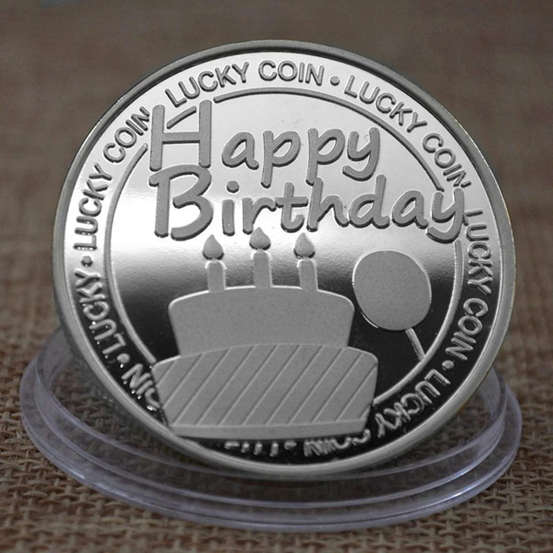 Happy Birthday Lucky Coin Creative Gift Collectible Gold Plated Souvenir Coin Happy Birthday Collection Commemorative Coin Gift
Happy Birthday Lucky Coin Creative Gift Collectible Gold Plated Souvenir Coin Happy Birthday Collection Commemorative Coin Gift