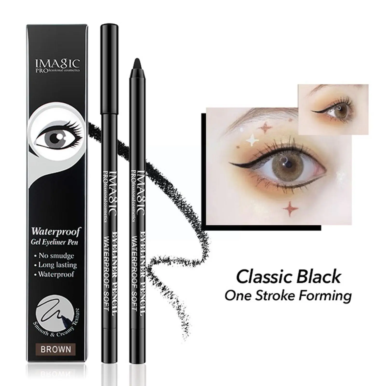 Eyeliner Gel Pen Waterproof Long-lasting Anti-sweat Eye Easy Dry Eyes Wear Tools Eyeliner Pencil To Black Cosmetics Quick M L2U1
Eyeliner Gel Pen Waterproof Long-lasting Anti-sweat Eye Easy Dry Eyes Wear Tools Eyeliner Pencil To Black Cosmetics Quick M L2U1