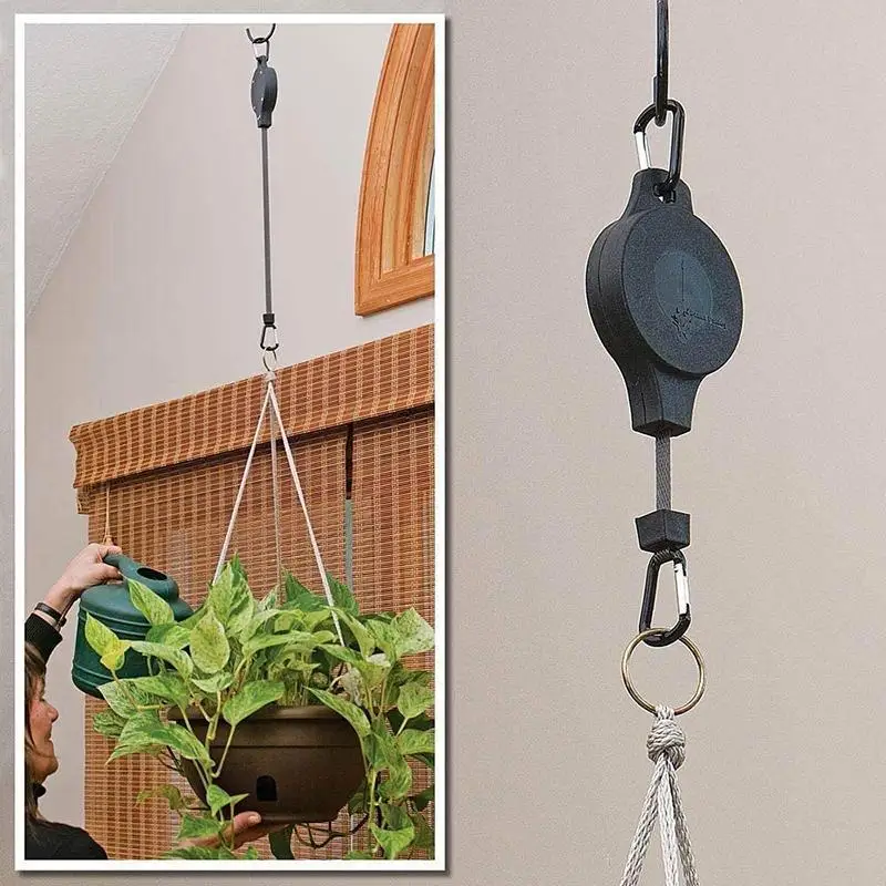 Easy Reach Plant Pulley Set adjustable hanging planter hanging hook potted plant pendant Retractable plant pulley
Easy Reach Plant Pulley Set adjustable hanging planter hanging hook potted plant pendant Retractable plant pulley