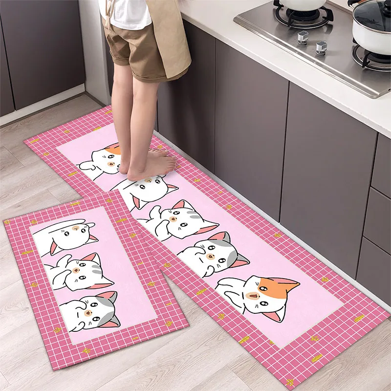 Cartoon Cat Kitchen Mat Washable Home Entrance Doormat Living Room Carpet Quick Drying Bathroom Rugs Non Slip Kitchen Floor Mat
Cartoon Cat Kitchen Mat Washable Home Entrance Doormat Living Room Carpet Quick Drying Bathroom Rugs Non Slip Kitchen Floor Mat