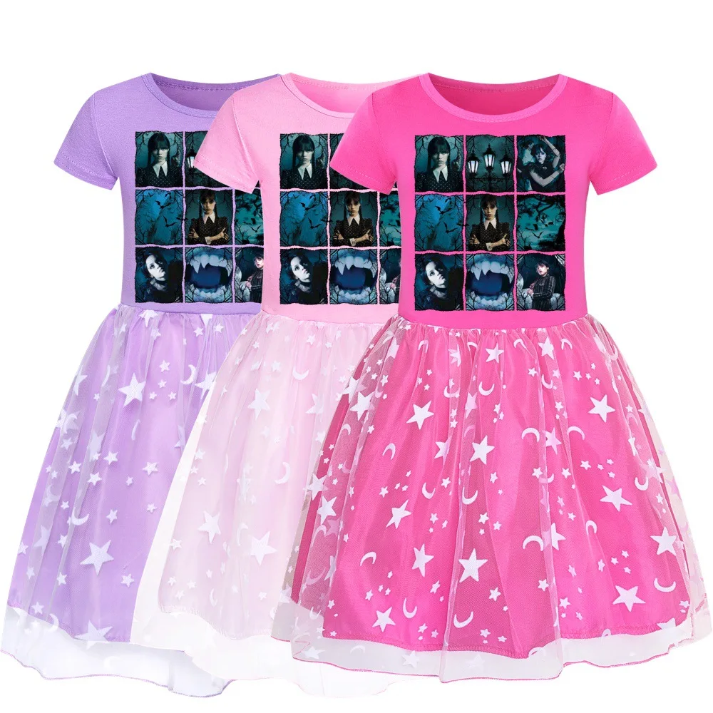 New Girls Kids Wednesday Addams Family Causal Princess Party Dresses Child Clothing Christmas Birthday Wedding Party Girl Dress
New Girls Kids Wednesday Addams Family Causal Princess Party Dresses Child Clothing Christmas Birthday Wedding Party Girl Dress